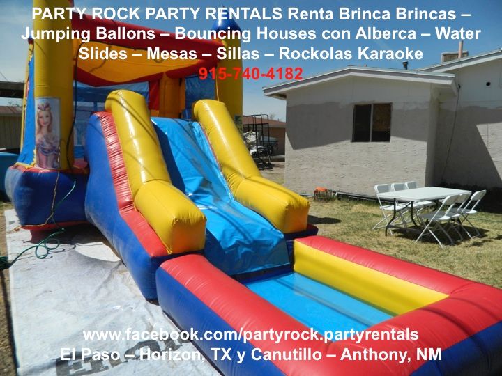 Rockolas Karaoke, Jumping Ballons with Pools, Water Slides, Patio