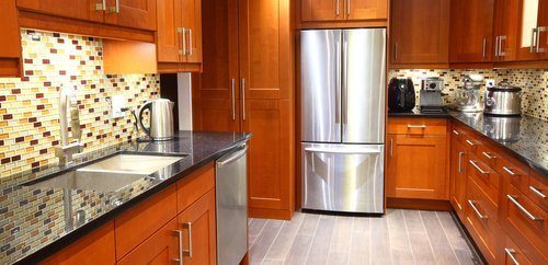 comparison guide 2 Stained Cabinets