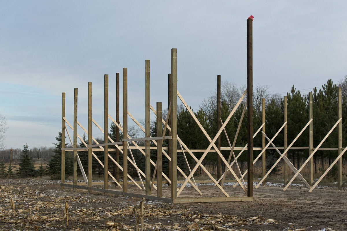 New Pole Barn Being Built