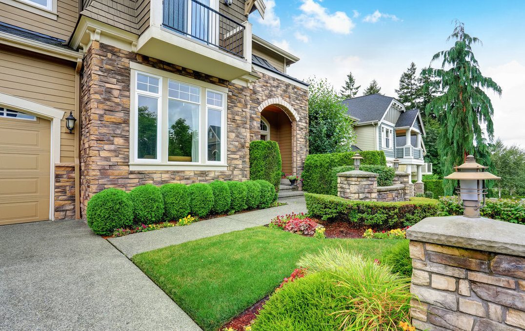 Beautiful house with stone siding