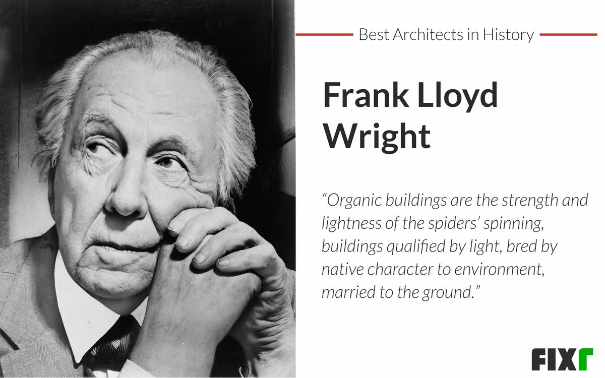 Best Architects in History - Frank Lloyd Wright quote