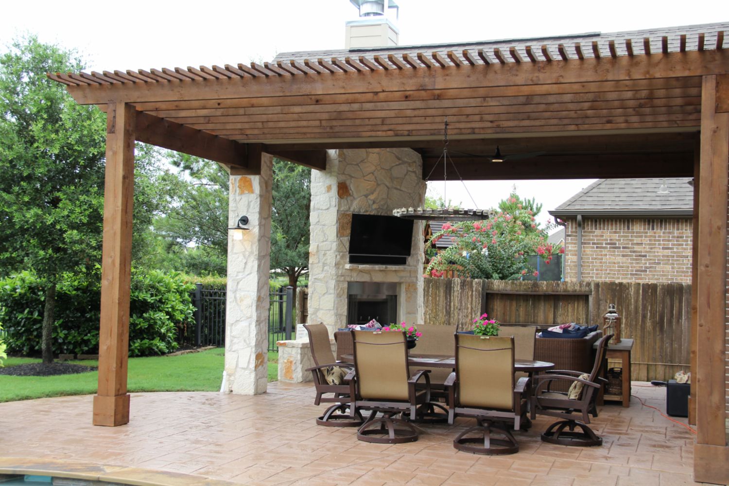 Patio Covers Outdoor Kitchens Fire Features In Katy Tx