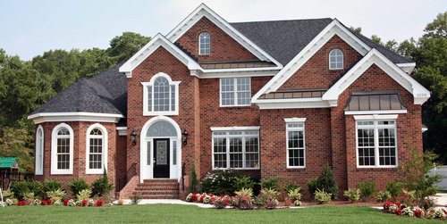 Brick And Stone Veneer Exterior Home Photos Combine Brick And Stone With Ease Click On The Image To See All Brick Exterior House Facade House Exterior Brick